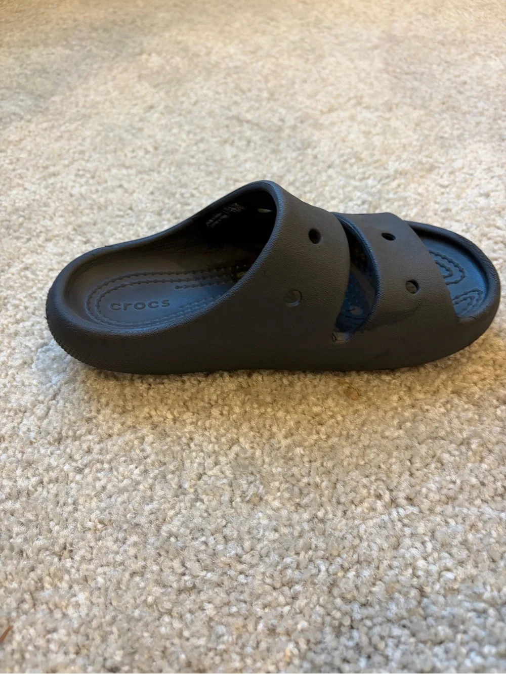 CROCS Kids Double-Strap Slide Sandals - Black